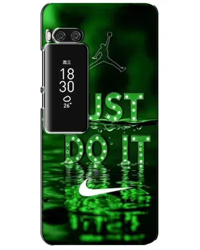 Чехол для Meizu Pro 7 Plus с картинкой «Зеленый неоновый Nike»