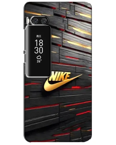 Чехол для Meizu Pro 7 Plus с картинкой «Золотой Nike на металле»