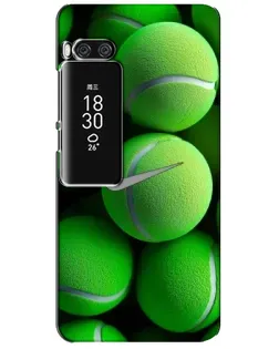Чехол для Meizu Pro 7 Plus с картинкой «Теннисные мячи Найк»