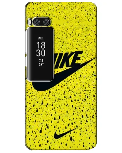 Чехол для Meizu Pro 7 Plus с картинкой «Желтый текстурный Nike»