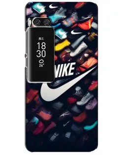 Чехол для Meizu Pro 7 Plus с картинкой «Коллекция кроссовок Nike»
