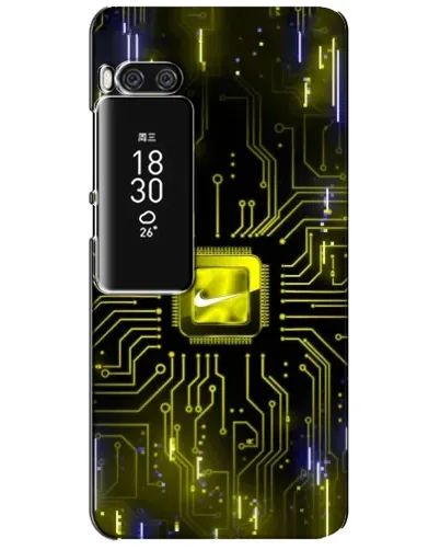 Чехол для Meizu Pro 7 Plus с картинкой «Nike — золотая искра»