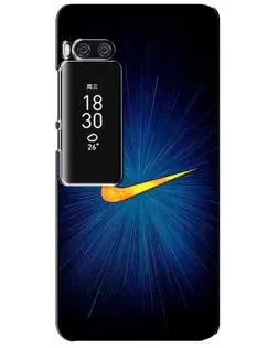 Чехол для Meizu Pro 7 Plus с картинкой «Синий пульс Nike»