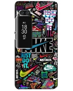 Чехол для Meizu Pro 7 Plus с картинкой «Яркий коллаж Nike»