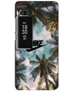 Чехол для Meizu Pro 7 Plus с картинкой «Тропический принт Nike»