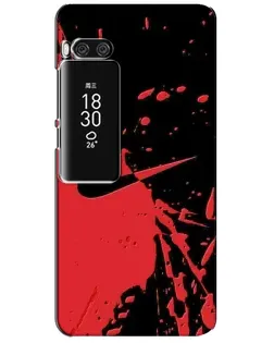 Чехол для Meizu Pro 7 Plus с картинкой «Красные брызги Nike»
