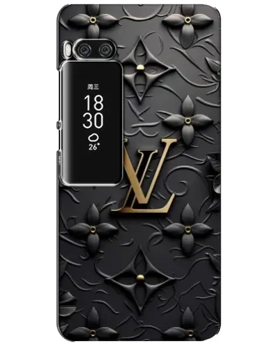 Чехол для Meizu Pro 7 Plus с картинкой «Кожаная текстура LV»