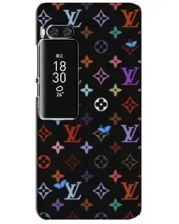 Чехол для Meizu Pro 7 Plus с картинкой «Цветная монограмма LV»