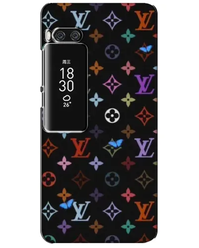 Чехол для Meizu Pro 7 Plus с картинкой «Цветная монограмма LV»