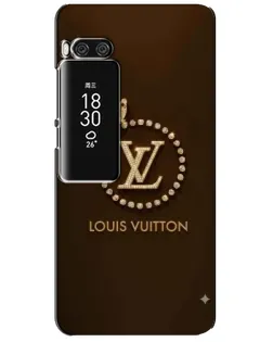 Чехол для Meizu Pro 7 Plus с картинкой «LV — золотая печать»