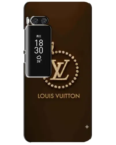 Чехол для Meizu Pro 7 Plus с картинкой «LV — золотая печать»