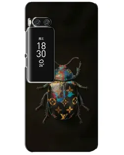 Чехол для Meizu Pro 7 Plus с картинкой «LV — мраморный принт»