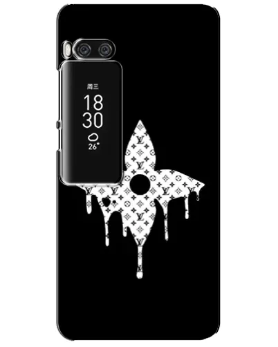 Чехол для Meizu Pro 7 Plus с картинкой «Цветочная монограмма»