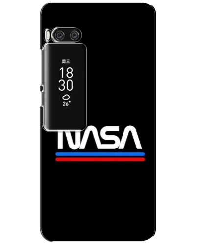 Чехол для Meizu Pro 7 Plus с картинкой «NASA — классика Red Blue»
