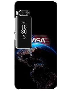 Чехол для Meizu Pro 7 Plus с картинкой «Земля из космоса NASA»