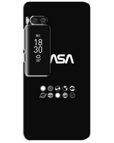 Чехол для Meizu Pro 7 Plus с картинкой «NASA — технический принт»