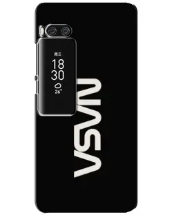 Чехол для Meizu Pro 7 Plus с картинкой «NASA — вертикальный логотип»