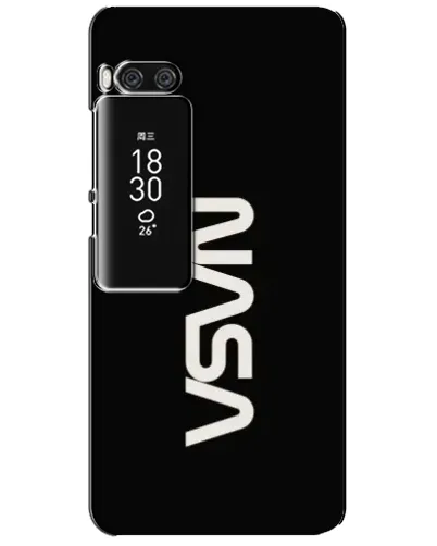 Чехол для Meizu Pro 7 Plus с картинкой «NASA — вертикальный логотип»