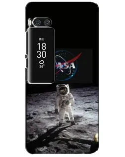 Чехол для Meizu Pro 7 Plus с картинкой «Астронавт на Луне»