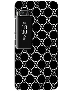 Чехол для Meizu Pro 7 Plus с картинкой «Gucci — сетчатый паттерн»