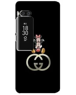 Чехол для Meizu Pro 7 Plus с картинкой «Минни Маус на лого»