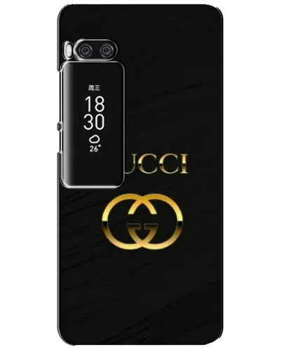 Чехол для Meizu Pro 7 Plus с картинкой «Золотой логотип Gucci»