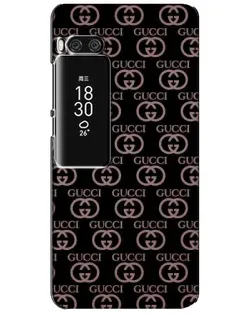 Чехол для Meizu Pro 7 Plus с картинкой «Классическая монограмма Gucci»