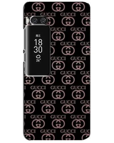 Чехол для Meizu Pro 7 Plus с картинкой «Классическая монограмма Gucci»