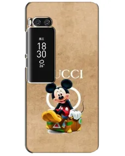 Чехол для Meizu Pro 7 Plus с картинкой «Микки Маус Gucci — крафт»