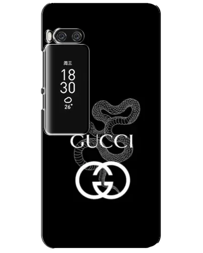 Чехол для Meizu Pro 7 Plus с картинкой «Gucci — серебряная змея»