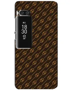 Чехол для Meizu Pro 7 Plus с картинкой «Gucci — золотые диагонали»