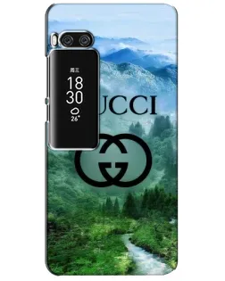 Чехол для Meizu Pro 7 Plus с картинкой «Gucci — горный пейзаж»