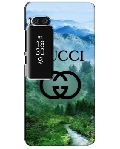 Чехол для Meizu Pro 7 Plus с картинкой «Gucci — горный пейзаж»