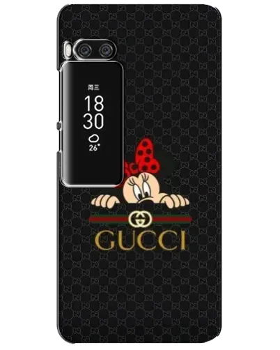 Чехол для Meizu Pro 7 Plus с картинкой «Минни Маус Gucci — черный»