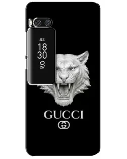 Чехол для Meizu Pro 7 Plus с картинкой «Gucci — серебряный лев»