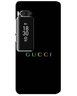 Чехол для Meizu Pro 7 Plus с картинкой «Gucci — неоновый минимализм»