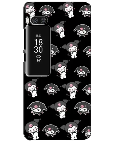 Чехол для Meizu Pro 7 Plus с картинкой «Черный паттерн Kuromi» Чехол для Meizu Pro 7 Plus с картинкой «Черный паттерн Kuromi»