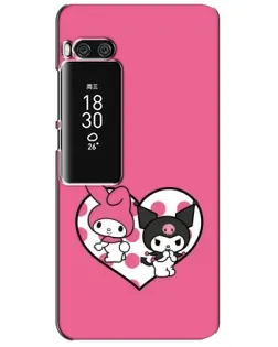 Чехол для Meizu Pro 7 Plus с картинкой «Kuromi и My Melody»