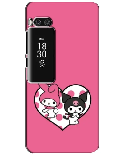 Чехол для Meizu Pro 7 Plus с картинкой «Kuromi и My Melody» Чехол для Meizu Pro 7 Plus с картинкой «Kuromi и My Melody»