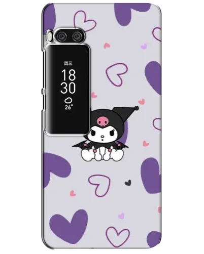 Чехол для Meizu Pro 7 Plus с картинкой «Kuromi и лавандовые сердца» Чехол для Meizu Pro 7 Plus с картинкой «Kuromi и лавандовые сердца»