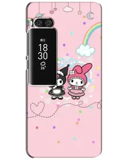 Чехол для Meizu Pro 7 Plus с картинкой «My Melody и Kuromi»