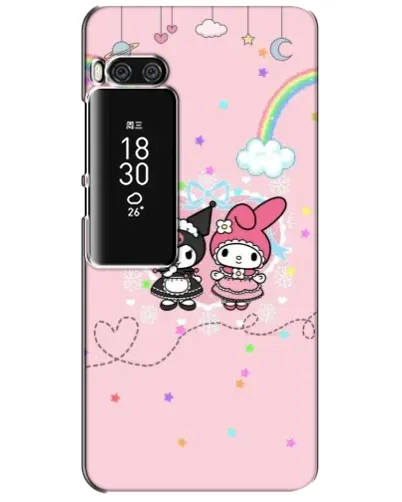 Чехол для Meizu Pro 7 Plus с картинкой «My Melody и Kuromi» Чехол для Meizu Pro 7 Plus с картинкой «My Melody и Kuromi»