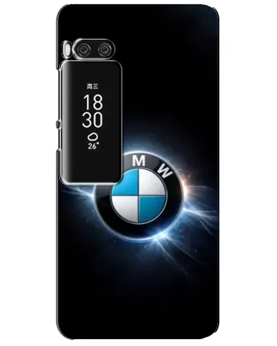 Чехол для Meizu Pro 7 Plus с картинкой «BMW — неоновое сияние»