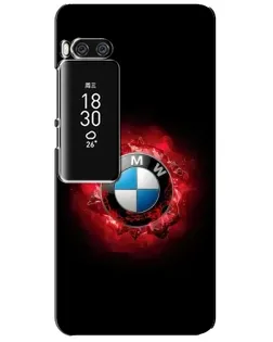 Чехол для Meizu Pro 7 Plus с картинкой «Логотип BMW — вспышка»