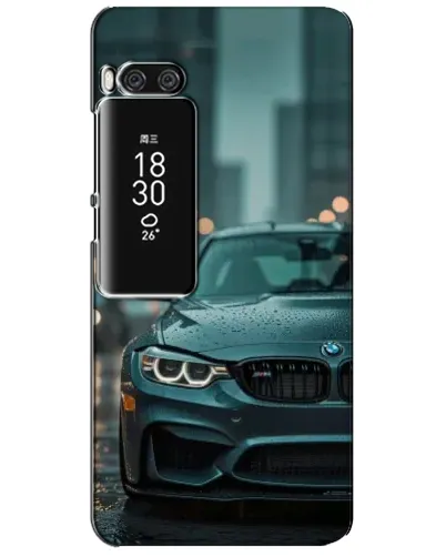 Чехол для Meizu Pro 7 Plus с картинкой «BMW в огнях города»