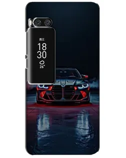 Чехол для Meizu Pro 7 Plus с картинкой «BMW на мокрой дороге»