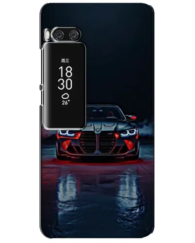 Чехол для Meizu Pro 7 Plus с картинкой «BMW на мокрой дороге»