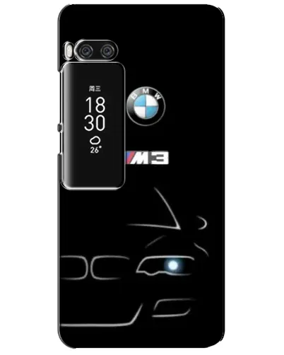 Чехол для Meizu Pro 7 Plus с картинкой «Минималистичный принт BMW M3»
