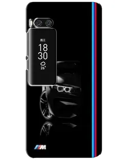 Чехол для Meizu Pro 7 Plus с картинкой «Силуэт BMW в темноте»