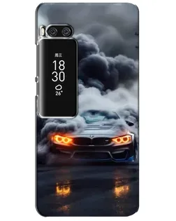 Чехол для Meizu Pro 7 Plus с картинкой «BMW в дыму»